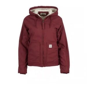 Eddie Bauer Workwear Hooded Jacket with Sherpa Lining